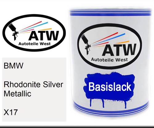 BMW, Rhodonite Silver Metallic, X17: 1L Lackdose, von ATW Autoteile West.